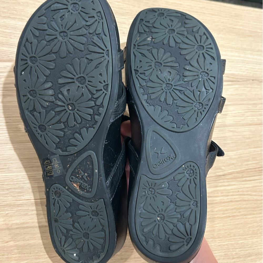 Aetrex Black Adjustable Sandals - Picture 3 of 4